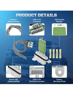 Resistor de Motor de Soplador A-NAFTULY 973-434 para Chevy/GMC