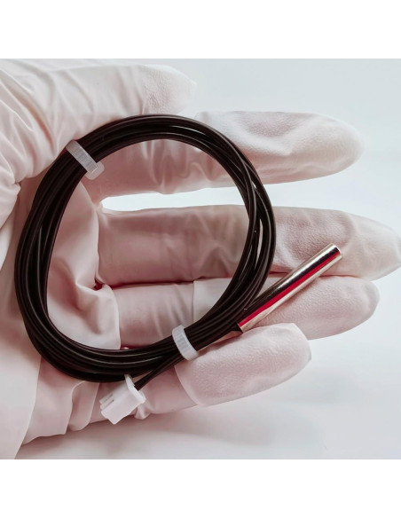 5 Piezas Sonda de Temperatura NTC 10K Acero Inoxidable 1m 5 Piezas Sonda de Temperatura NTC 10K Acero Inoxidable 1m