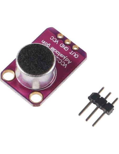 Módulo Amplificador de Micrófono Electret MAX4466 MELIFE Módulo Amplificador de Micrófono Electret MAX4466 MELIFE