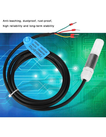 Sensor de Humedad y Temperatura FS400-SHT30 I2C Acero Inoxidable Sensor de Humedad y Temperatura FS400-SHT30 I2C Acero Inoxidable