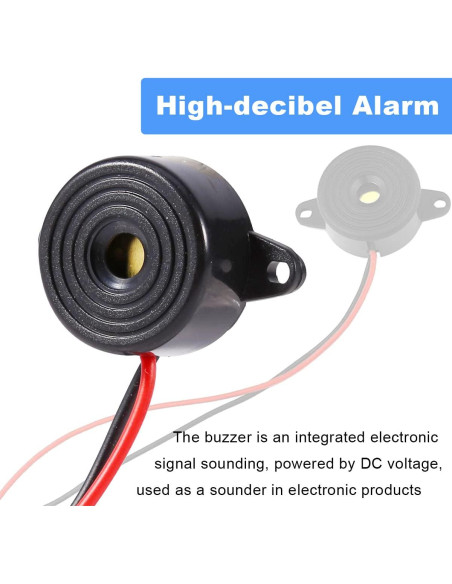 10 Zumbadores Piezoeléctricos Activos DC 3-24V DAOKAI 10 Zumbadores Piezoeléctricos Activos DC 3-24V DAOKAI