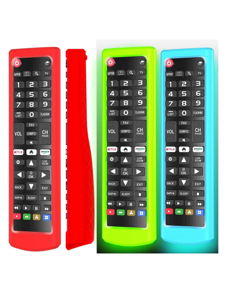Paquete de 3 fundas de silicona para control remoto LG AKB75095307 Paquete de 3 fundas de silicona para control remoto LG AKB75095307
