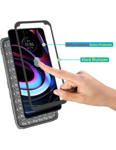 Funda Bumper Asuwish para Alcatel 3V 2019 Resistente Negro 2