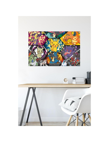 Póster de Grupo Pokémon: Arte de Batalla Trends 56.8x86.4cm Póster de Grupo Pokémon: Arte de Batalla Trends 56.8x86.4cm