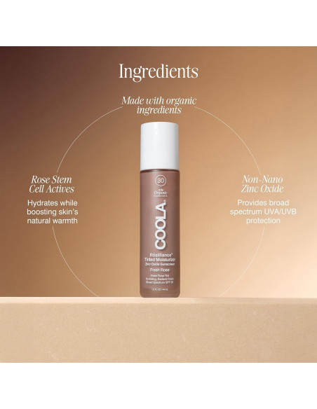 Hidratante Tinte Orgánico COOLA Rosilliance SPF 30 44 ml Hidratante Tinte Orgánico COOLA Rosilliance SPF 30 44 ml