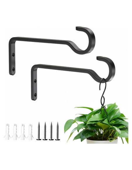 Soportes de Plantas Colgantes Saffruff 15.2 cm Hierro Negro 20 kg Soportes de Plantas Colgantes Saffruff 15.2 cm Hierro Negro 20 kg