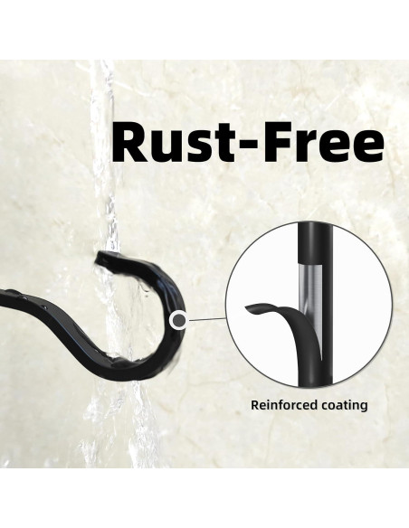 Soportes de Plantas Colgantes Saffruff 15.2 cm Hierro Negro 20 kg Soportes de Plantas Colgantes Saffruff 15.2 cm Hierro Negro 20 kg