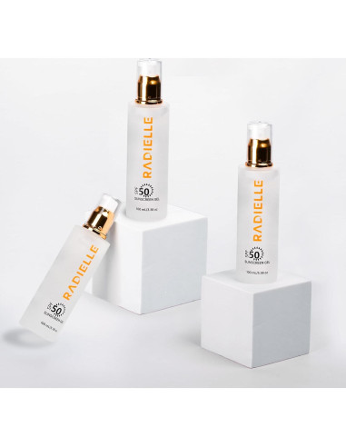 Gel Solar Radielle SPF 50, Transparente, 100 mL, Ligero