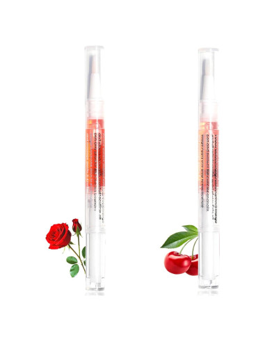 Kit de Aceite para Cutículas BEVINAS 2 Aromas Cereza Rosa 29.57 ml