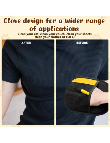 Guantes de Aseo para Mascotas NANSCAI - Remoción de Pelo 2 PCS