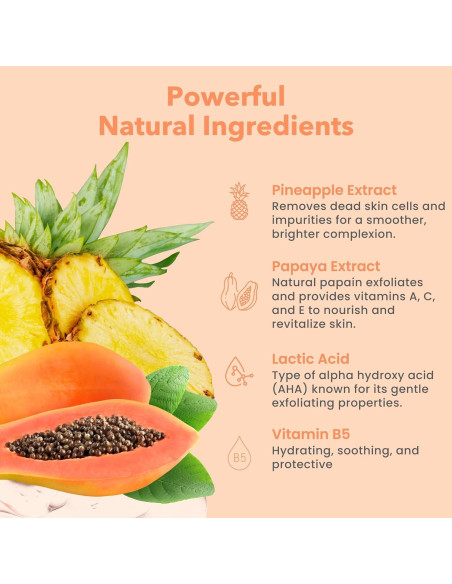 Mascarilla Facial Exfoliante Patchology - 4 Unidades con Papaya y Ácido Láctico Mascarilla Facial Exfoliante Patchology - 4 Unidades con Papaya y Ácido Láctico