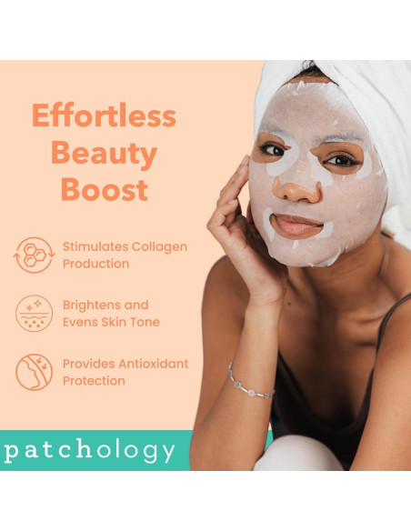 Mascarilla Facial Exfoliante Patchology - 4 Unidades con Papaya y Ácido Láctico Mascarilla Facial Exfoliante Patchology - 4 Unidades con Papaya y Ácido Láctico