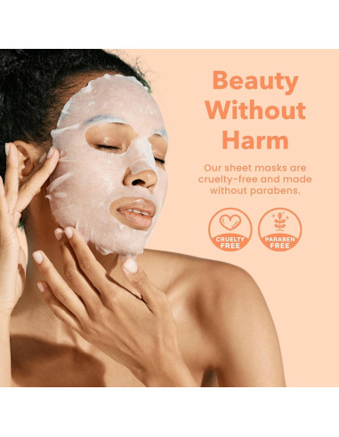 Mascarilla Facial Exfoliante Patchology - 4 Unidades con Papaya y Ácido Láctico