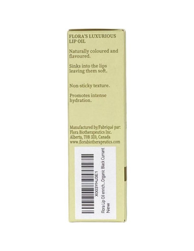 Aceite Labial Orgánico Flora Currante Negro 10ml Hidratante