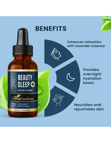 Extracto de Sueño de Belleza Herbal Goodness 29.57 ml - Colágeno Natural y Hidratación Nocturna Extracto de Sueño de Belleza Herbal Goodness 29.57 ml - Colágeno Natural y Hidratación Nocturna