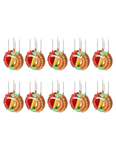 Inductor Toroidal 10Pcs uxcell 2mH 5A Alta Corriente