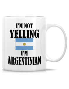 Taza de Cerámica Retreez 11 Oz - No Estoy Gritando, Soy Argentino