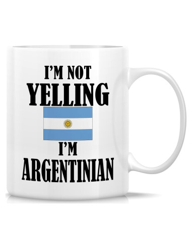 Taza de Cerámica Retreez 11 Oz - No Estoy Gritando, Soy Argentino