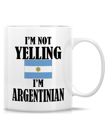 Taza de Cerámica Retreez 11 Oz - No Estoy Gritando, Soy Argentino Taza de Cerámica Retreez 11 Oz - No Estoy Gritando, Soy Argentino