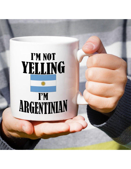 Taza de Cerámica Retreez 11 Oz - No Estoy Gritando, Soy Argentino Taza de Cerámica Retreez 11 Oz - No Estoy Gritando, Soy Argentino