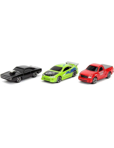 Autos de metal Jada Rápido y Furioso 1.65" 3-Pack