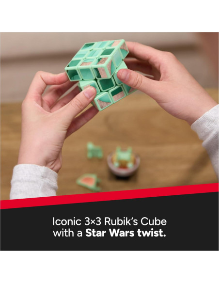 Cubo de Rubik Star Wars Grogu 3x3 con exhibidor - Spin Master Cubo de Rubik Star Wars Grogu 3x3 con exhibidor - Spin Master