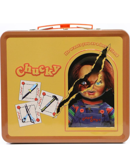 Caja de Almuerzo de Lata Chucky Good Guys Surreal 19.7x17.1cm Caja de Almuerzo de Lata Chucky Good Guys Surreal 19.7x17.1cm