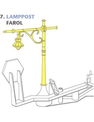 Repuesto Juego Mousetrap Hasbro - Poste de Luz Amarillo
