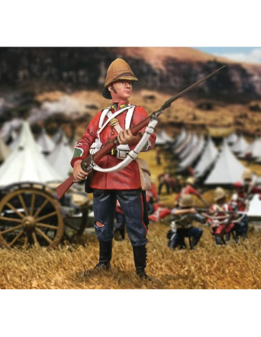 Soldado de Juguete W. Britain Regimiento Británico 24 Infantería 1:30
