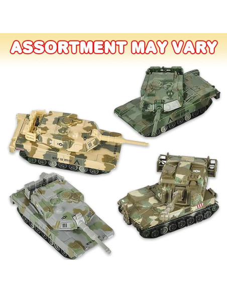 Set de 3 Tanques de Metal ArtCreativity 15 cm Camuflaje Set de 3 Tanques de Metal ArtCreativity 15 cm Camuflaje