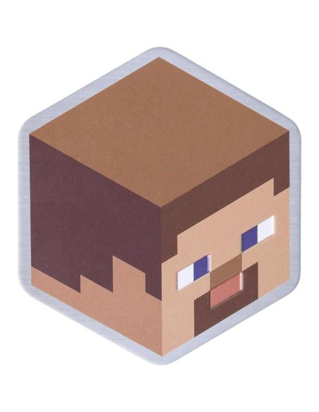 Set de 4 Posavasos de Metal Minecraft Paladone con Respaldo de Corcho Set de 4 Posavasos de Metal Minecraft Paladone con Respaldo de Corcho