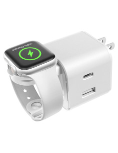 Cargador Rápido 36W 3 en 1 Shenzhenshi - USB-C, USB-A, Apple Watch