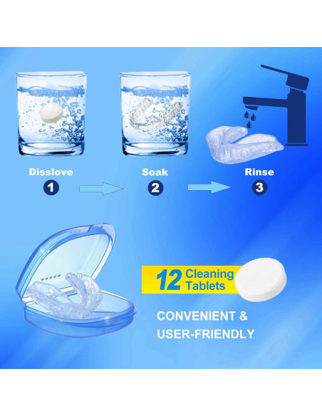 Protector Bucal Nocturno Neateeth para Rechinar Dientes con 12 Tabletas Protector Bucal Nocturno Neateeth para Rechinar Dientes con 12 Tabletas