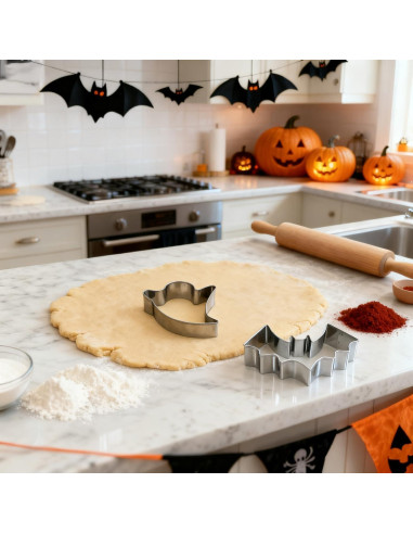 Juego de Cortadores de Galletas de Halloween VTUGP 7 Piezas