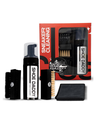Kit de Limpieza de Zapatillas Shoe Daddy - Todo en Uno con Cepillos y Toallas