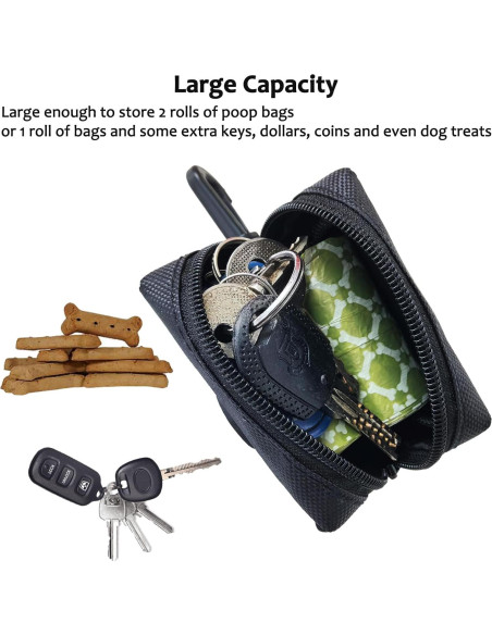 Soporte para bolsas de excremento de perro CAKOVANO + 80 bolsas Soporte para bolsas de excremento de perro CAKOVANO + 80 bolsas