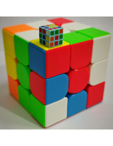 Cubo Mágico Mini 3x3 Grekelyrun - 1cm, Juguete Rompecabezas Cubo Mágico Mini 3x3 Grekelyrun - 1cm, Juguete Rompecabezas