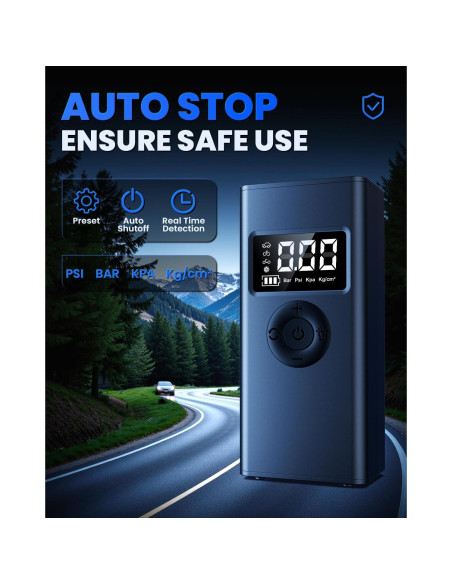 Compresor de Aire Portátil Cakur ZD-01A 160 PSI con Manómetro Compresor de Aire Portátil Cakur ZD-01A 160 PSI con Manómetro
