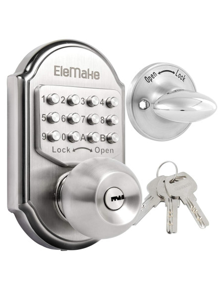 Cerradura de Puerta Mecánica Sin Llave Megaflint MKD-001 Acero Inoxidable Cerradura de Puerta Mecánica Sin Llave Megaflint MKD-001 Acero Inoxidable