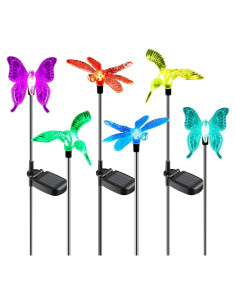 Luces de Jardín Solar OxyLED 6 Piezas LED Cambiante Color