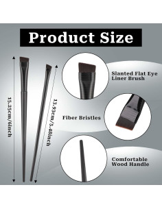 Juego de 10 Brochas para Delineador de Cejas KALIONE 2