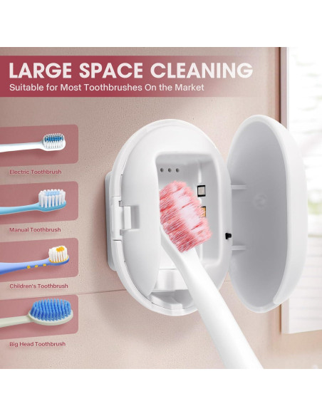 Esterilizador de Cepillos de Dientes Portátil USB Blanco Esterilizador de Cepillos de Dientes Portátil USB Blanco