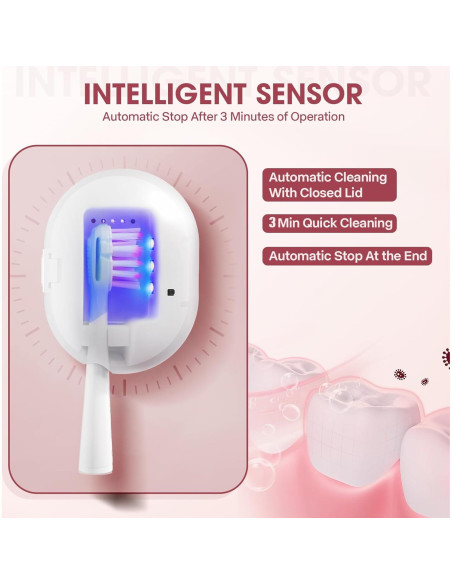 Esterilizador de Cepillos de Dientes Portátil USB Blanco Esterilizador de Cepillos de Dientes Portátil USB Blanco