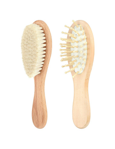 Juego de 2 Cepillos para Bebé ValueBargain - Suaves y Naturales