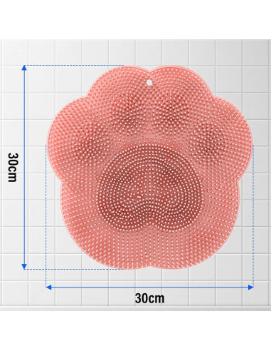 Alfombrilla Exfoliante para Pies Genérico 30x30cm Antideslizante