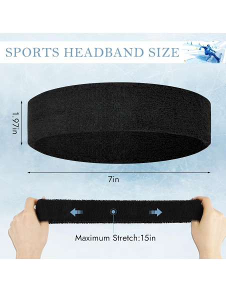 Paquete de 4 bandas de sudor PEASUG para deporte unisex Paquete de 4 bandas de sudor PEASUG para deporte unisex