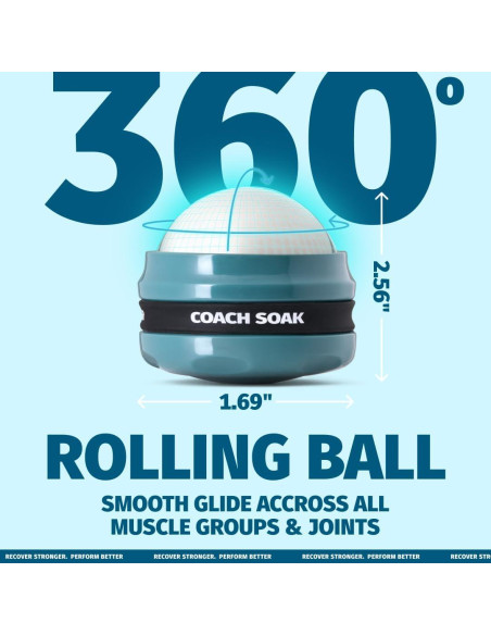 Rodillo de Masaje Coach Soak Doble Caliente y Frío con Silicona Rodillo de Masaje Coach Soak Doble Caliente y Frío con Silicona