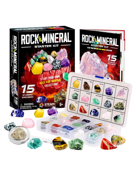 Colección de Rocas XXTOYS - 15 Piezas para Niños con Guía Colección de Rocas XXTOYS - 15 Piezas para Niños con Guía