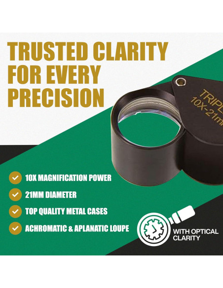 Lupa Profesional Triplet 10x21 Ade Advanced Optics - Inspección Lupa Profesional Triplet 10x21 Ade Advanced Optics - Inspección