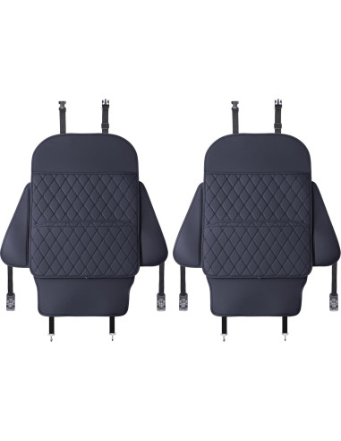 Protector de Respaldo de Asiento + Organizador Negro TK152225